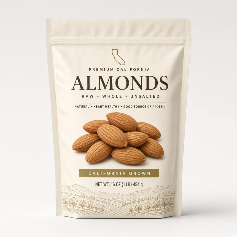 California Almonds Raw