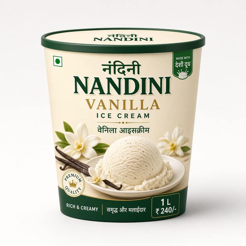 Frozen Vanilla Ice Cream