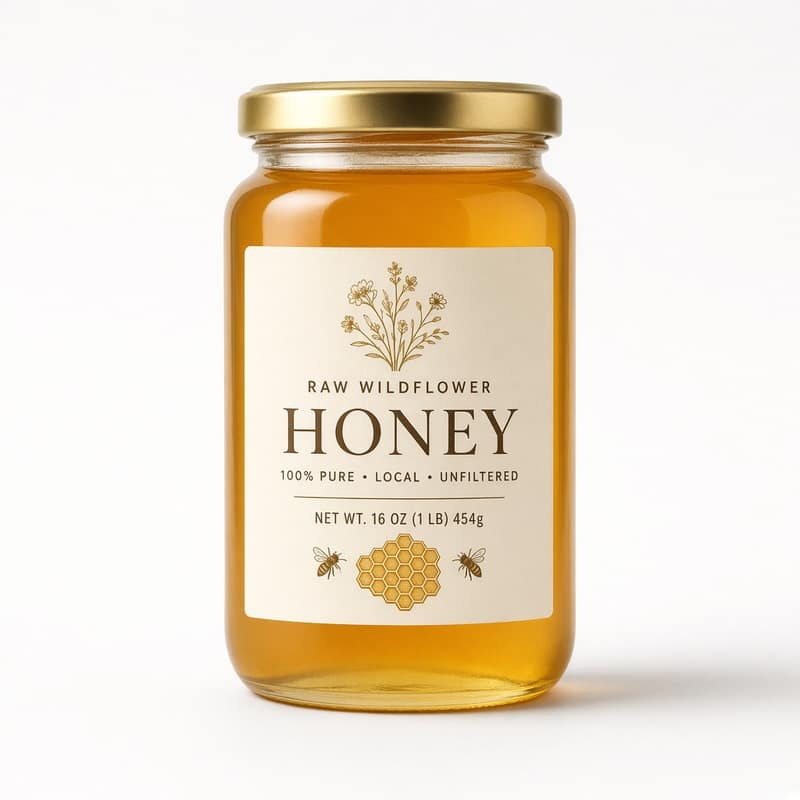Honey Raw Wildflower